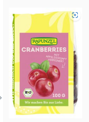 Rapunzel - Cranberries, ganze Beeren, 100g