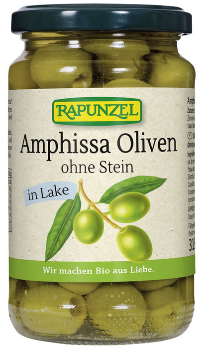 Rapunzel - Oliven Amphissa grün ohne Stein bio, 315g