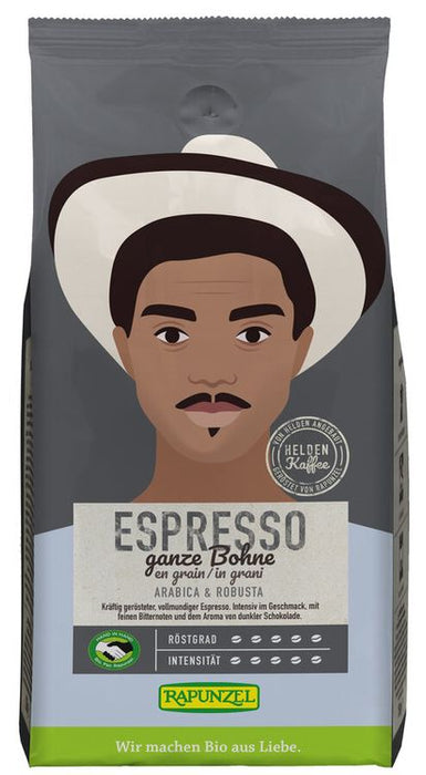 Rapunzel - Heldenkaffee Espresso, ganze Bohne HIH, bio 250g