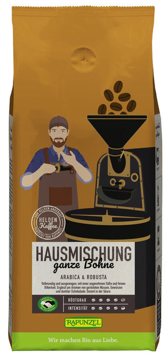 Rapunzel - Heldenkaffee Hausmischung, ganze Bohne HIH, bio 1000g