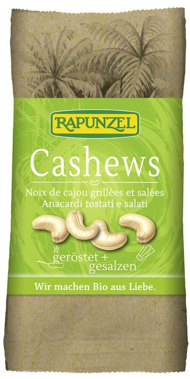 Rapunzel - Cashewkerne geröstet, gesalzen, 50g