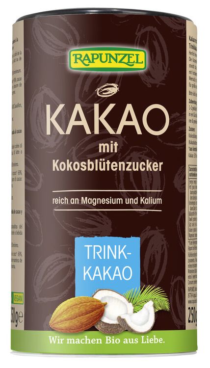 Rapunzel - Kakao mit Kokosblütenzucker, 250g