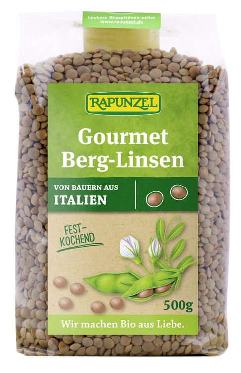 Rapunzel - Gourmet Berg-Linsen braun, 500g