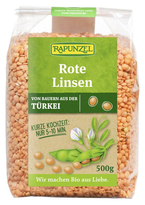 Rapunzel - Linsen rot, 500g