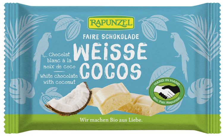 Rapunzel - Weisse Schokolade Cocos, bio, 100g