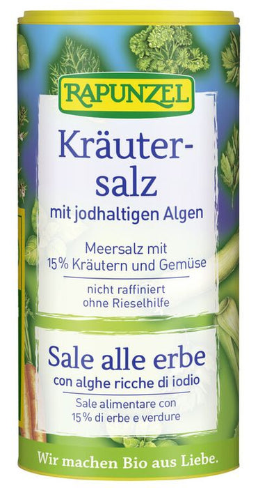 Rapunzel - Kräutersalz jodiert mit 15% Kräutern und Gemüse, 125g