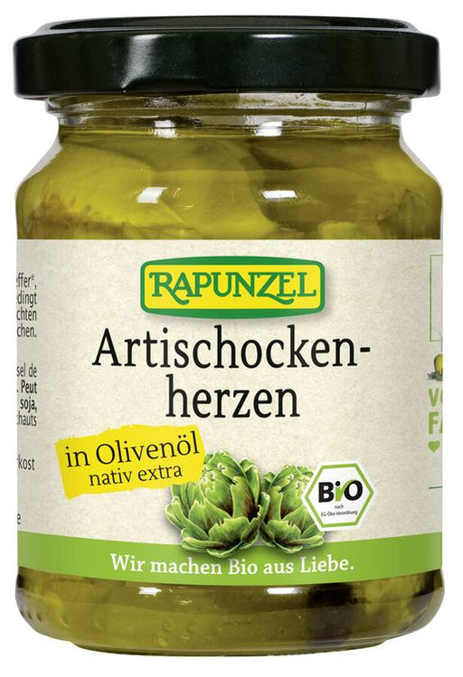 Rapunzel - Artischockenherzen in Olivenöl, 120g