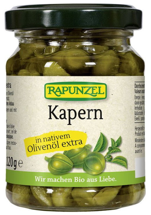 Rapunzel - Kapern in Olivenöl, 120g