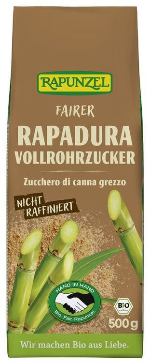 Rapunzel - Rapadura Vollrohrzucker HIH, 500g