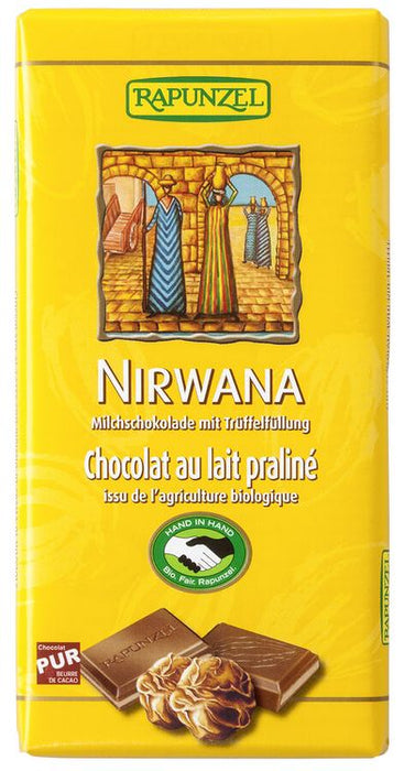 Rapunzel - Nirwana Milchschokolade mit Praliné-Füllung HIH, 100g