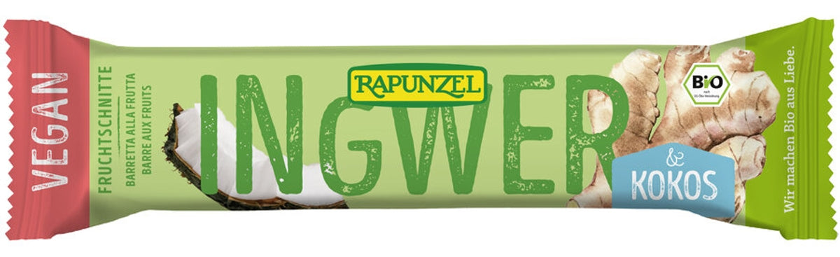 Rapunzel - Fruchtschnitte Ingwer-Kokos bio, 40g