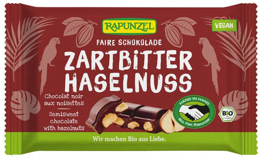 Rapunzel - Zartbitter Schokolade 60% Kakao mit Haselnuss HIH, 100g