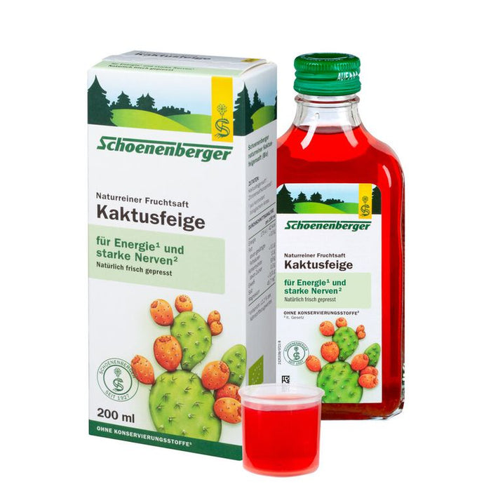 Schoenenberger - Kaktusfeige naturreiner Fruchtsaft bio 200ml