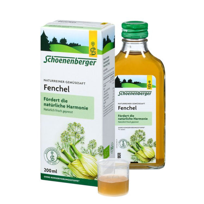 Schoenenberger® Fenchel, Naturreiner Gemüsesaft (Bio) 200ml