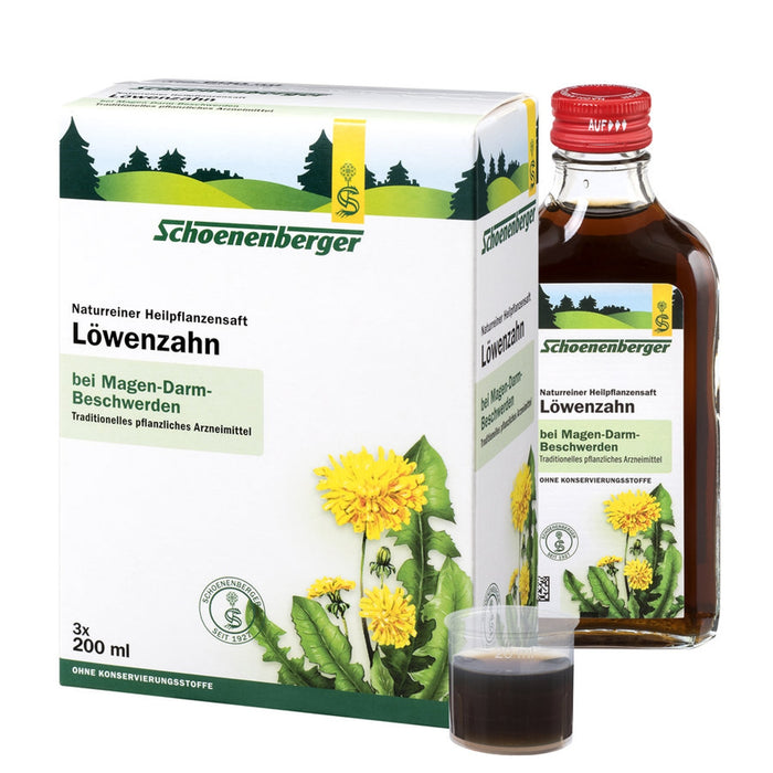 Schoenenberger - Löwenzahnsaft bio 3x200ml