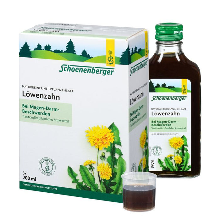 Schoenenberger - Löwenzahnsaft bio 3x200ml