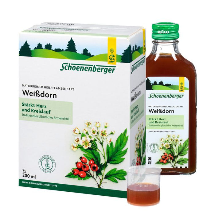 Schoenenberger - Weißdornsaft bio 3x200ml