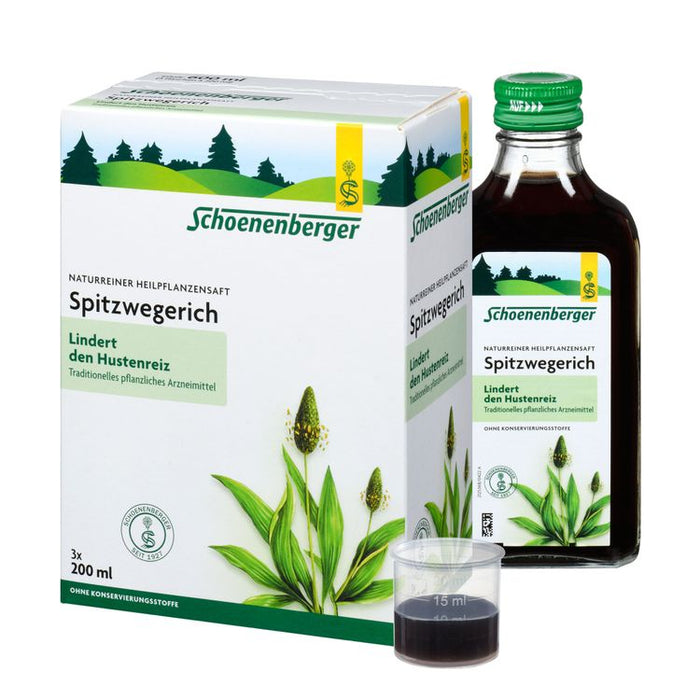 Schoenenberger - Spitzwegerich, Naturreiner Heilpflanzensaft bio, 600ml