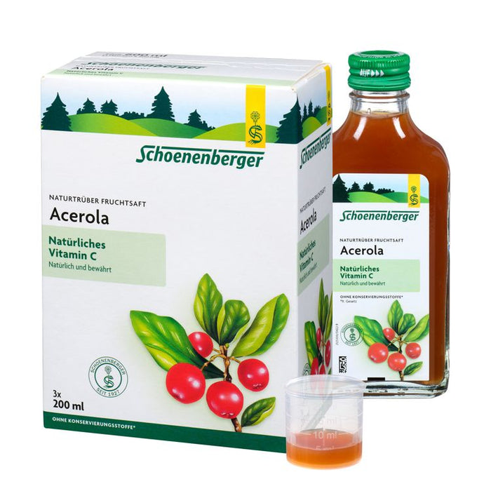 Schoenenberger - Naturtrüber Fruchtsaft Acerola, Bio, 3x200 ml