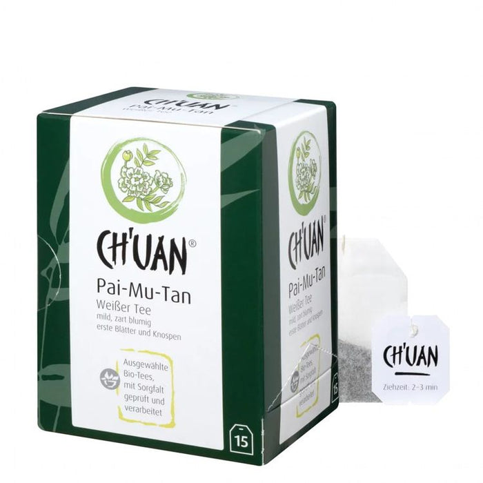 CH'UAN - Weißer Tee Pai-Mu-Tan bio vegan 15 Filterbeutel