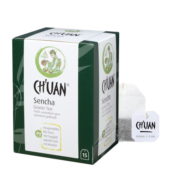 CH'UAN - Grüner Tee Sencha bio vegan 15 Filterbeutel