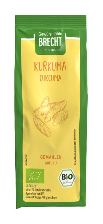 Brecht - Kurkuma gem. bio, Nachfüllbeutel, 60g