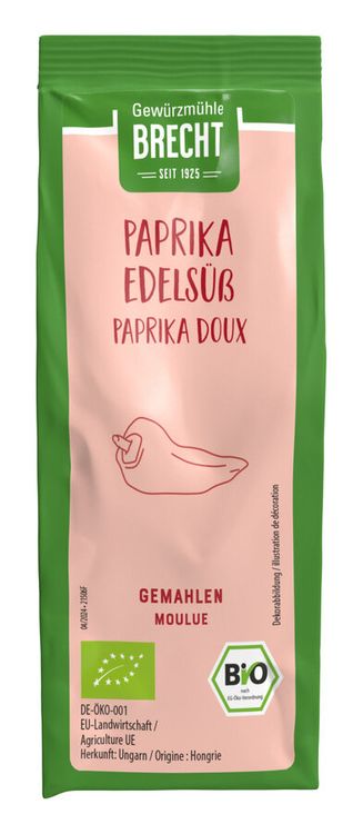 Brecht - Paprika edelsüss gem. bio, Nachfüllbeutel, 70g