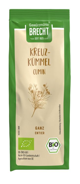 Brecht - Kreuzkümmel (Cumin) ganz bio, Nachfüllbeutel, 65g