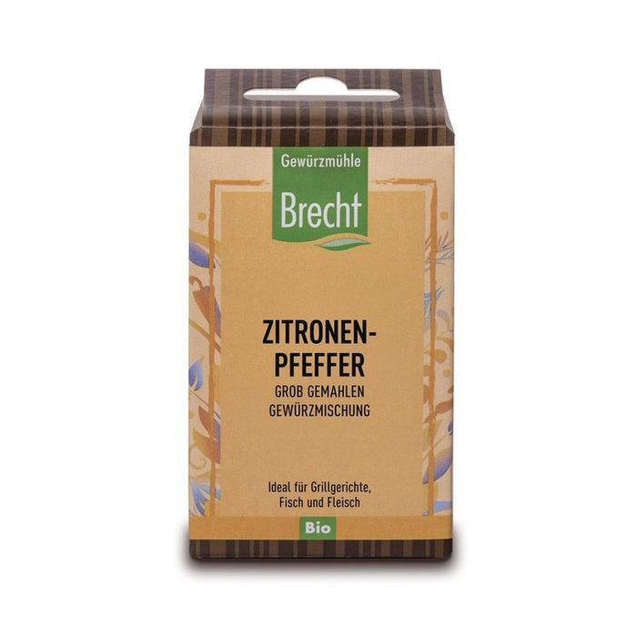 Brecht - Zitronenpfeffer grob gemahlen bio Nachfüllpackung, 40g