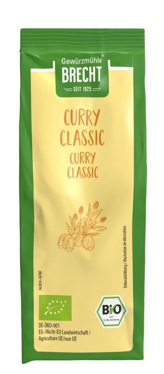 Brecht - Curry Classic bio, Nachfüllbeutel, 55g