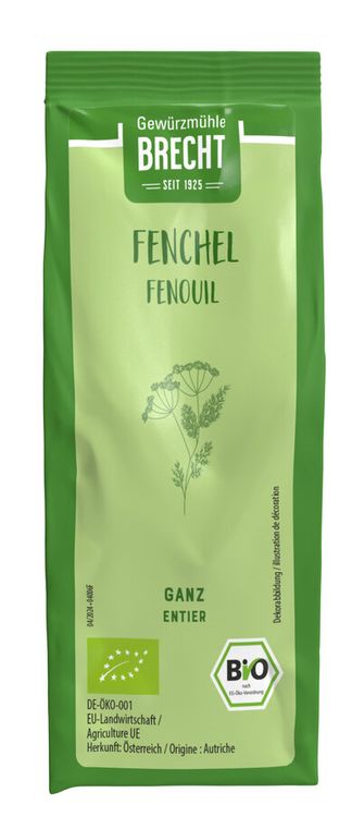 Brecht - Fenchel ganz bio, Nachfüllbeutel, 50g