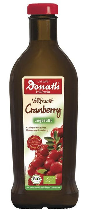 Donath - Vollfrucht Cranberry ungesüßt bio vegan 500ml