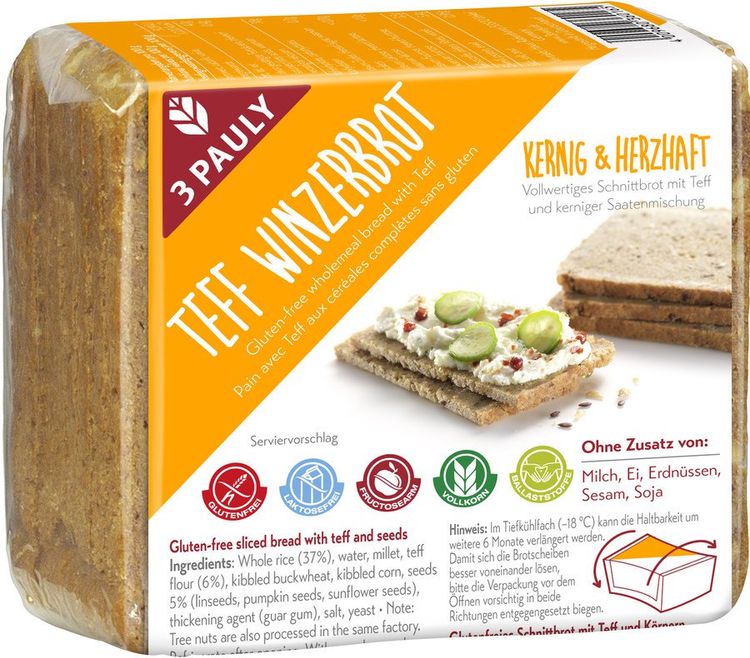 3-Pauly - Winzerbrot glutenfrei 500g