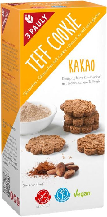 3-Pauly - Teff Cookie Kakao glutenfrei 125g