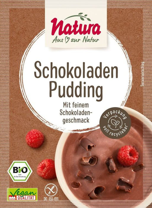 Natura - Schokoladen Pudding bio , 3 Beutel á 50g
