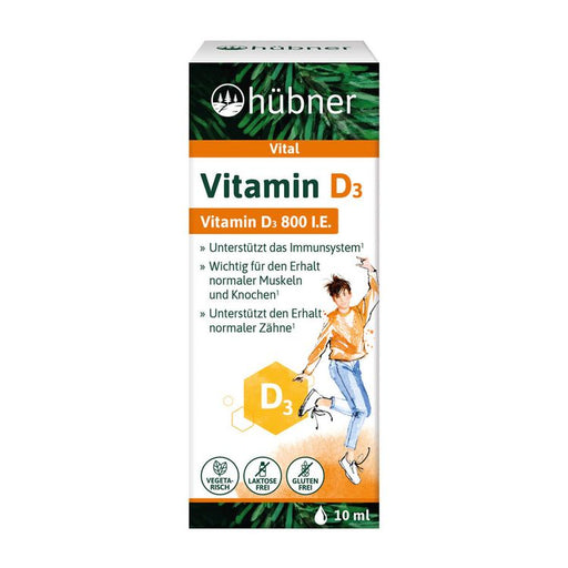 Hübner - Vitamin D3 Tropfen 800 I.E., 10ml