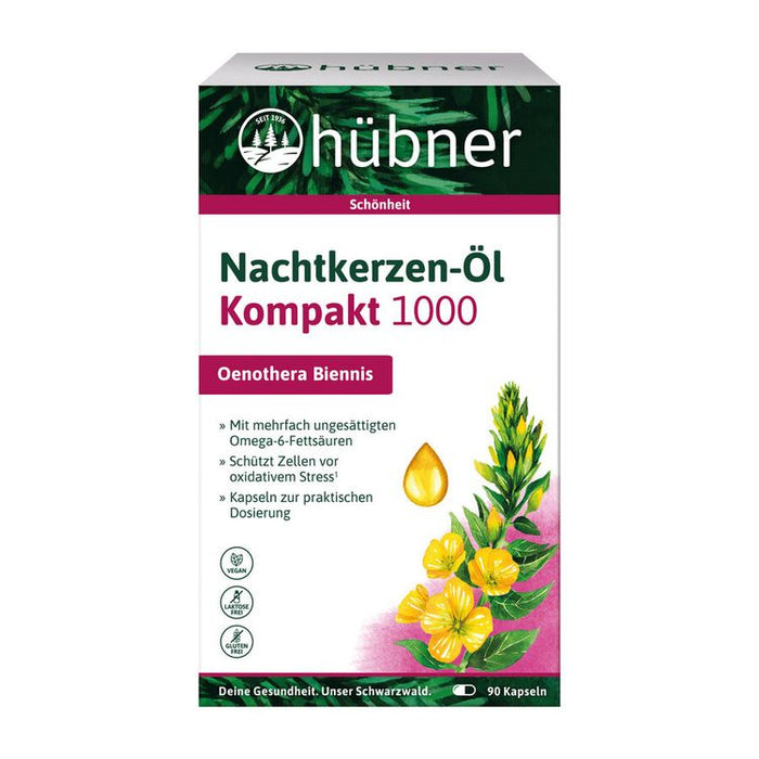Hübner - Nachtkerzen-Öl Kompakt 1000, 90 Kps.