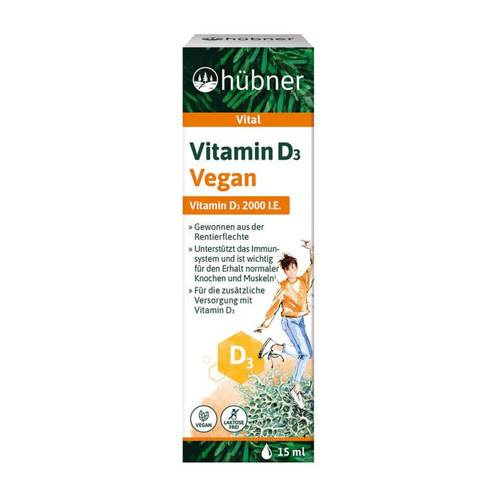 Hübner - Vitamin D3 Tropfen Vegan, 15ml