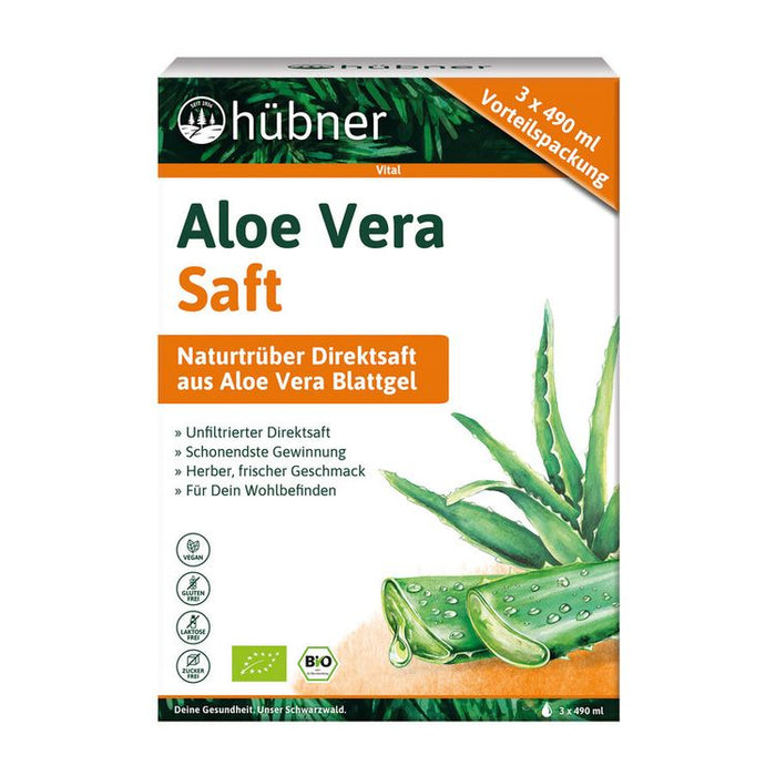 Hübner -  Aloe Vera Saft Sparpaket BIO, 1470ml