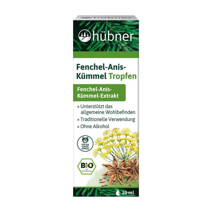 Hübner -  Fenchel-Anis-Kümmel Tropfen, 20ml