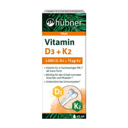 Hübner - Vitamin D3 + K2 Tropfen, 25ml