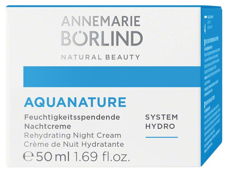 ANNEMARIE BÖRLIND - AQUANATURE Feuchtigkeitsspendende Nachtcreme 50ml