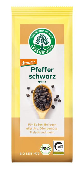 Lebensbaum - Schwarzer Pfeffer demeter, ganz, 50g