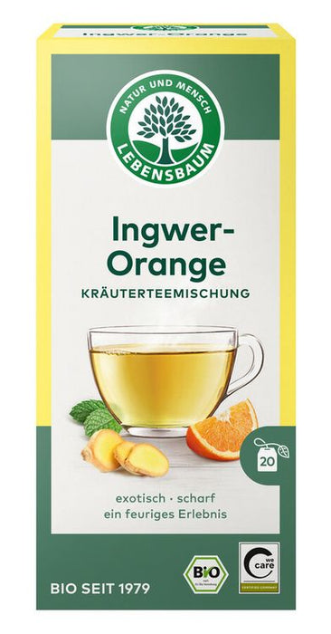 Lebensbaum - Ingwer-Orange Kräutertee bio, 20x2g