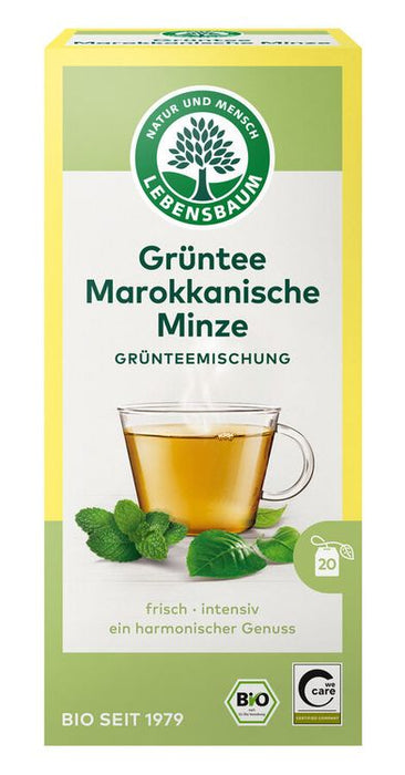 Lebensbaum - Grüntee Marokkanische Minze bio, 20x2g