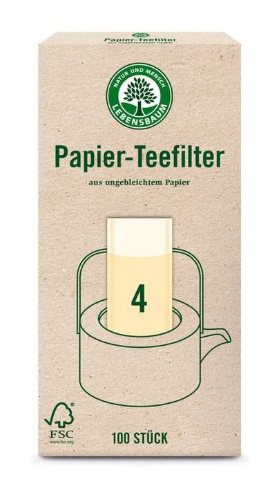 Lebensbaum - Teefilter Gr. 4, 100St