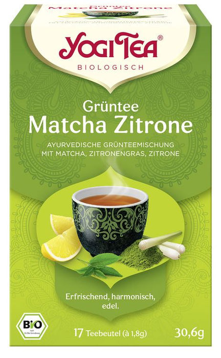 Yogi Tea - Grüntee Matcha Zitrone bio 17x 1,8g