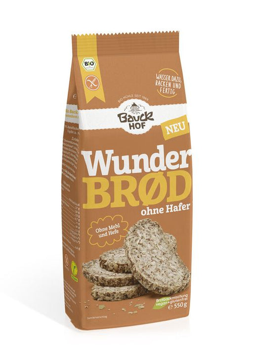 Bauck - Wunderbrot Haferfrei 550g glutenfrei, bio, 550g