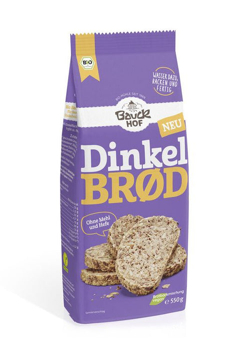 Bauck - Dinkel Brød Bio, 550g