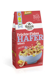 Bauck Mühle - Hafer Müsli Früchte+Flakes Demeter glutenfrei, 425g